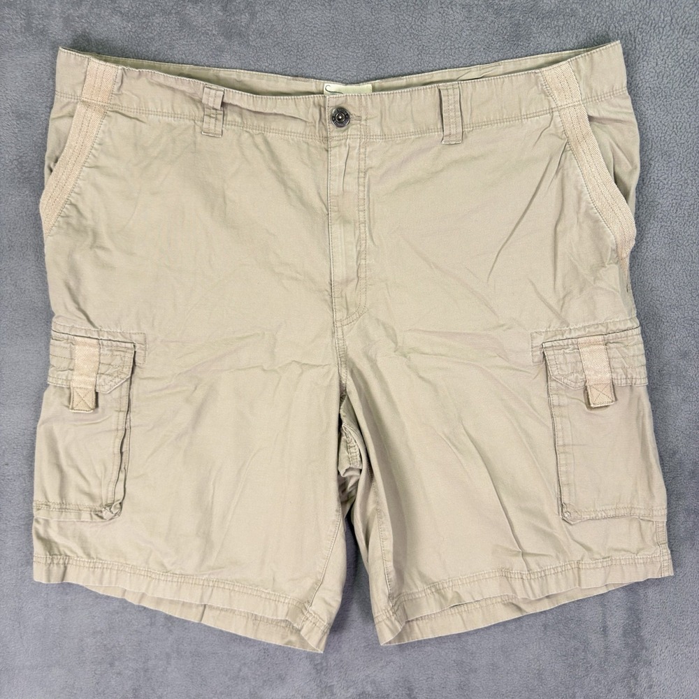 True Nation Shorts Mens‎ 48 Tan Khaki Cargo Pockets Baggy Relaxed Outdoor Hiking